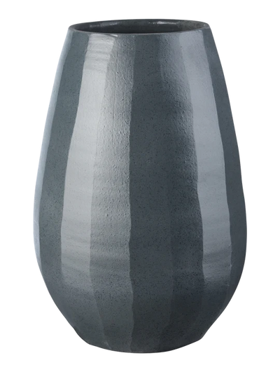 Florero (Gris) Alto De Cerámica
