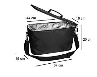 Bolso Tipo Cooler Con Asas (Negro) De Poliéster