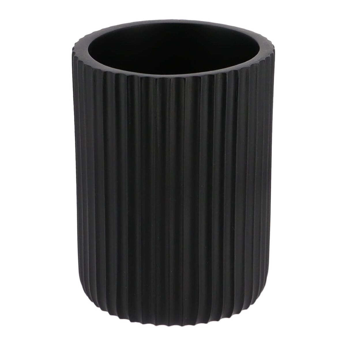 Vaso (Negro) Para Cepillos De Dientes De Poliresina