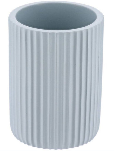 Vaso (Celeste) Para Cepillos De Dientes De Poliresina