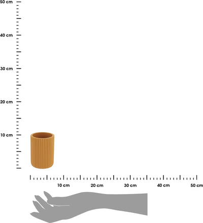 Vaso (Naranja) Para Cepillos De Dientes De Poliresina