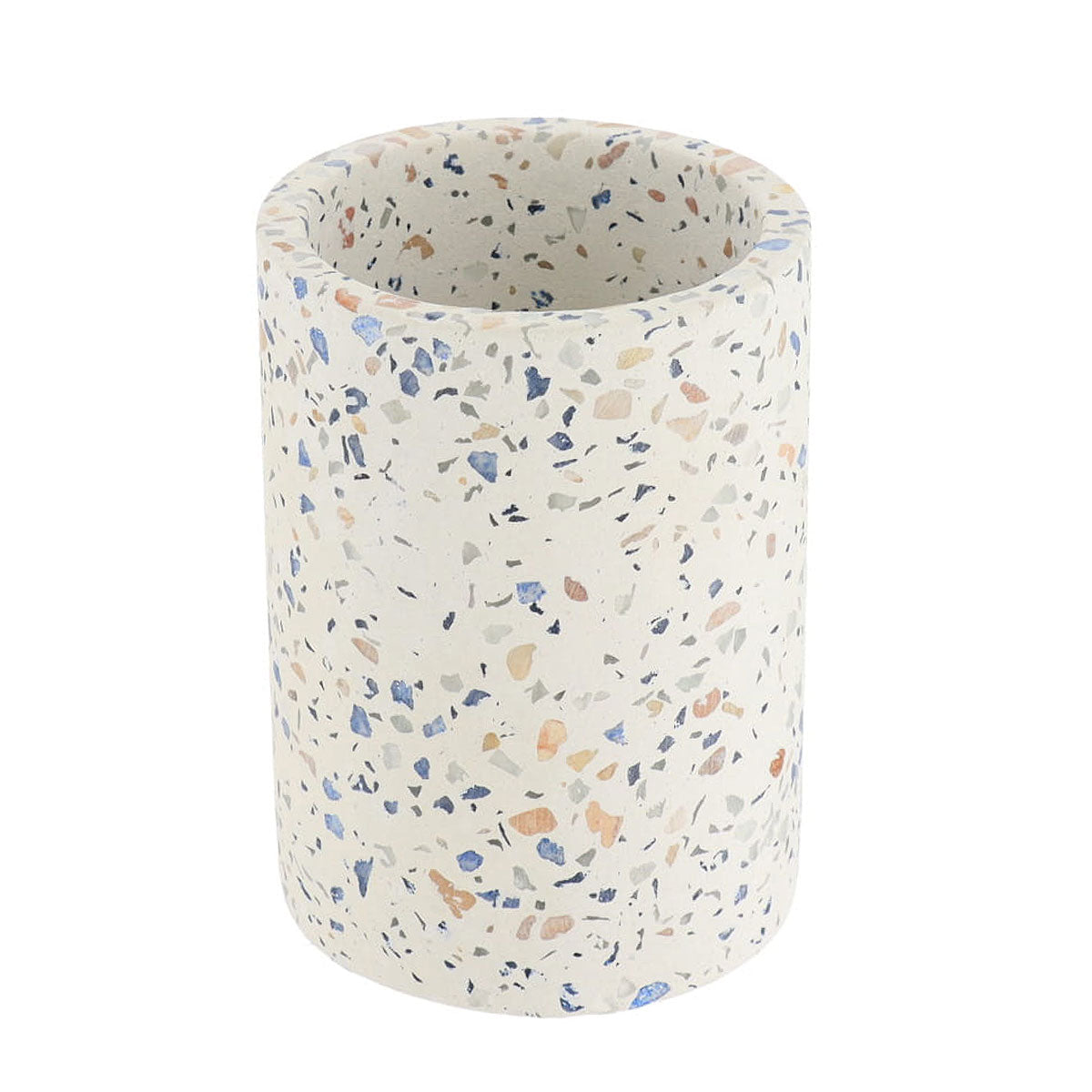 Vaso (Terrazzo) Para Cepillos De Dientes De Cemento
