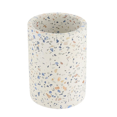 Vaso (Terrazzo) Para Cepillos De Dientes De Cemento