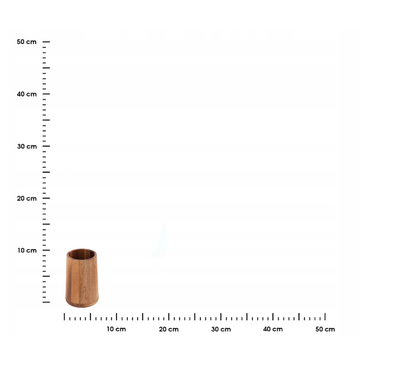 Vaso (Acacia) Para Cepillos De Dientes De Madera