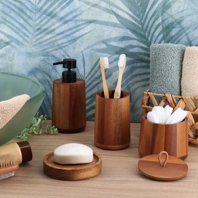 Dispensador De Jabón Líquido (Acacia) 200Ml De Madera