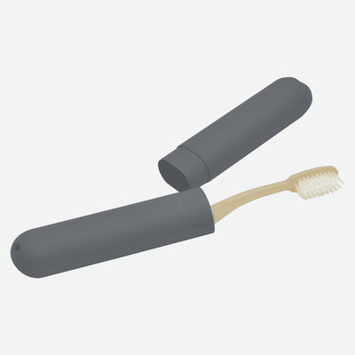 Portacepillos De Dientes Para Viaje (Gris) De Plástico
