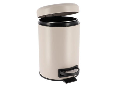 Papelera Con Tapa 3L - (Topo) De Metal