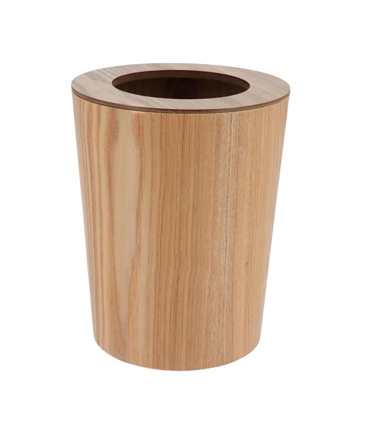 Papelera Redonda 9Ltrs De Madera