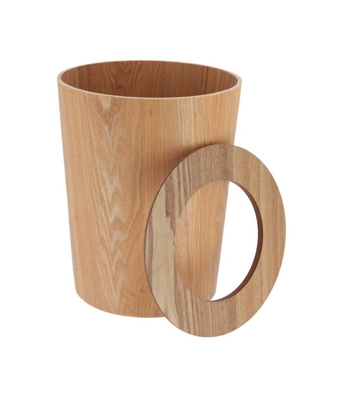 Papelera Redonda 9Ltrs De Madera