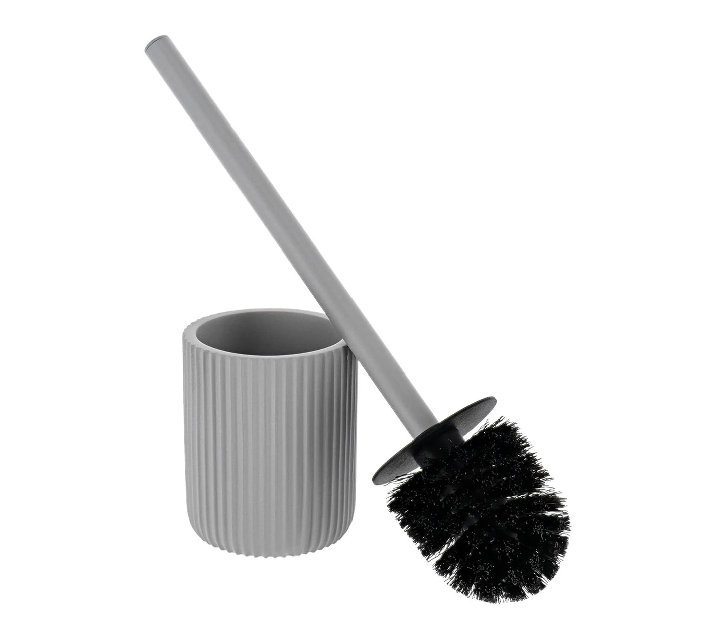 Escobilla De Aseo Para Baño (Gris Claro) De Poliresina