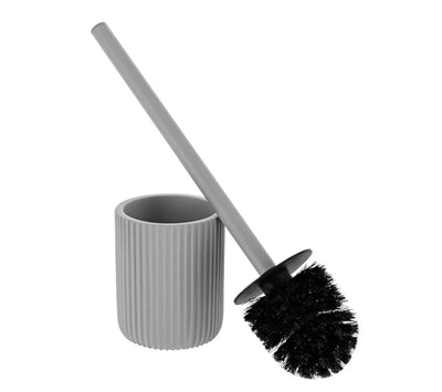 Escobilla De Aseo Para Baño (Gris Claro) De Poliresina