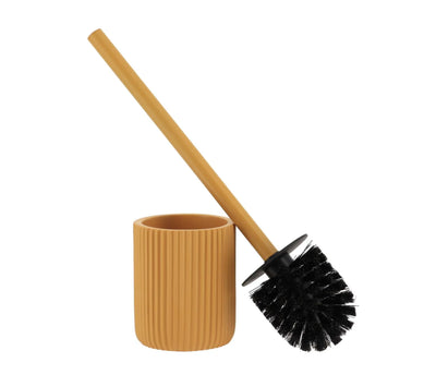 Escobilla De Aseo Para Baño (Mostaza) De Poliresina