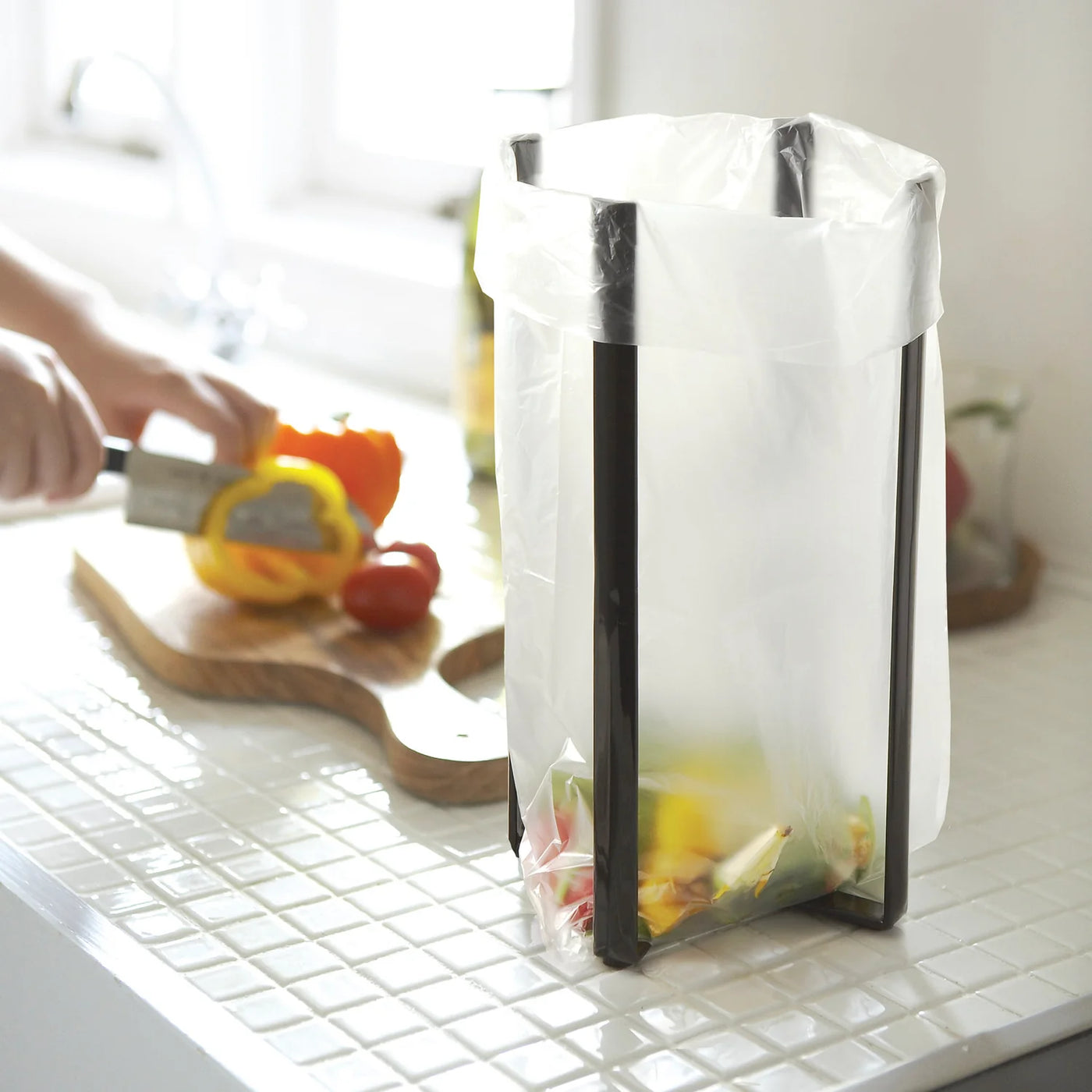 Organizador Multiusos Para Cocina (Negro) De Metal