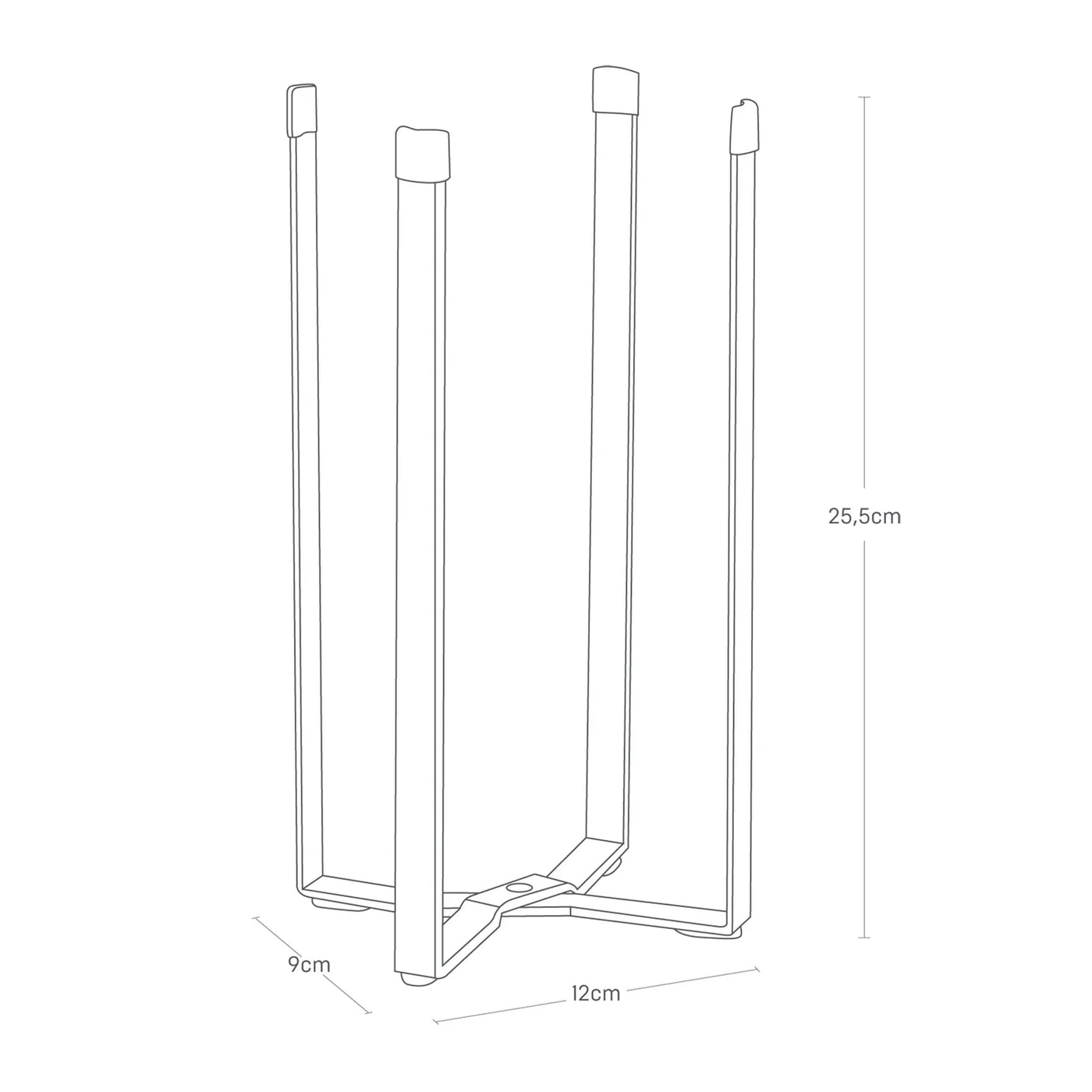 Organizador Multiusos Para Cocina (Negro) De Metal