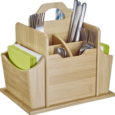 Organizador Cubiertos De Mesa De Madera
