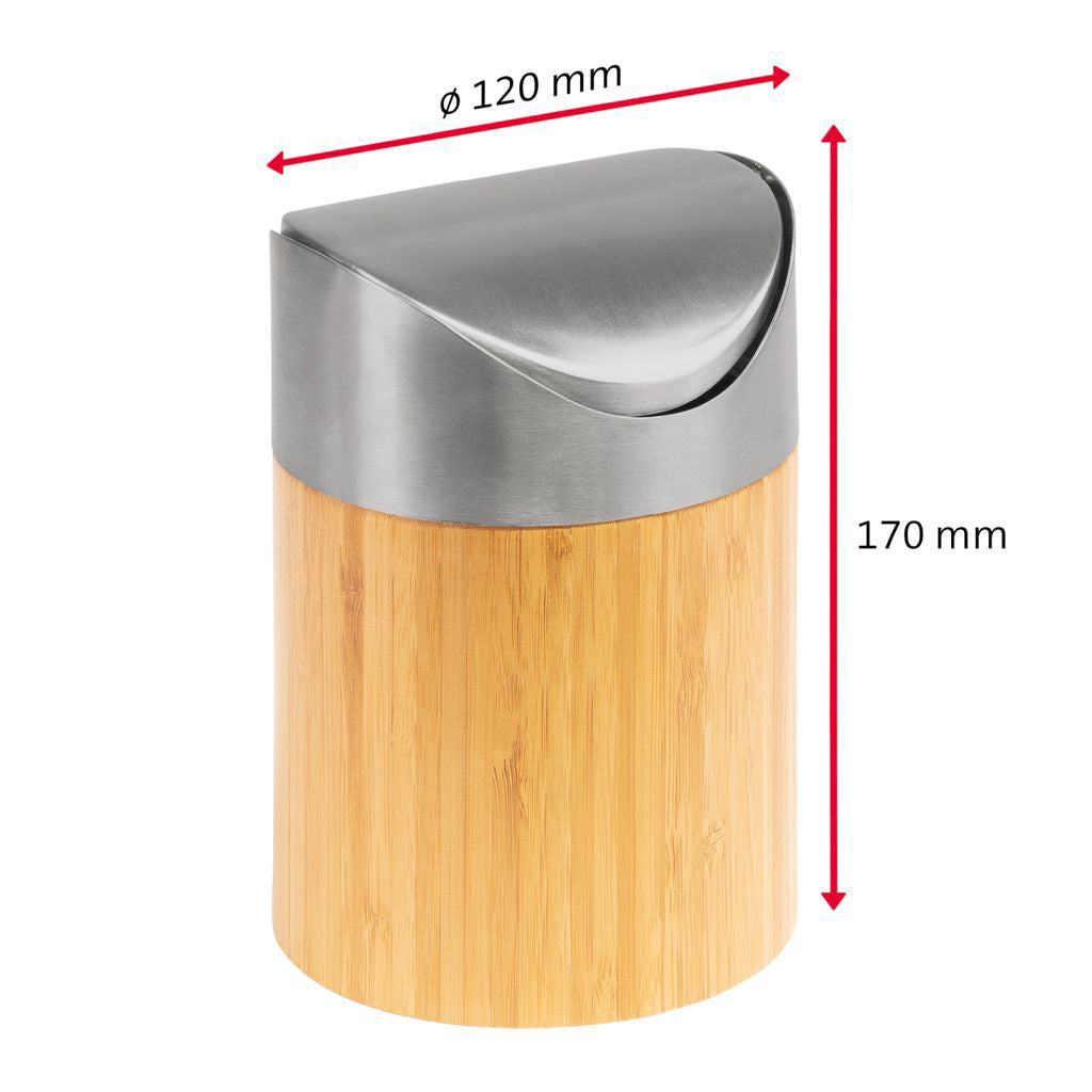 Papelera Para Mesa De Madera