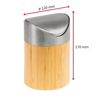 Papelera Para Mesa De Madera