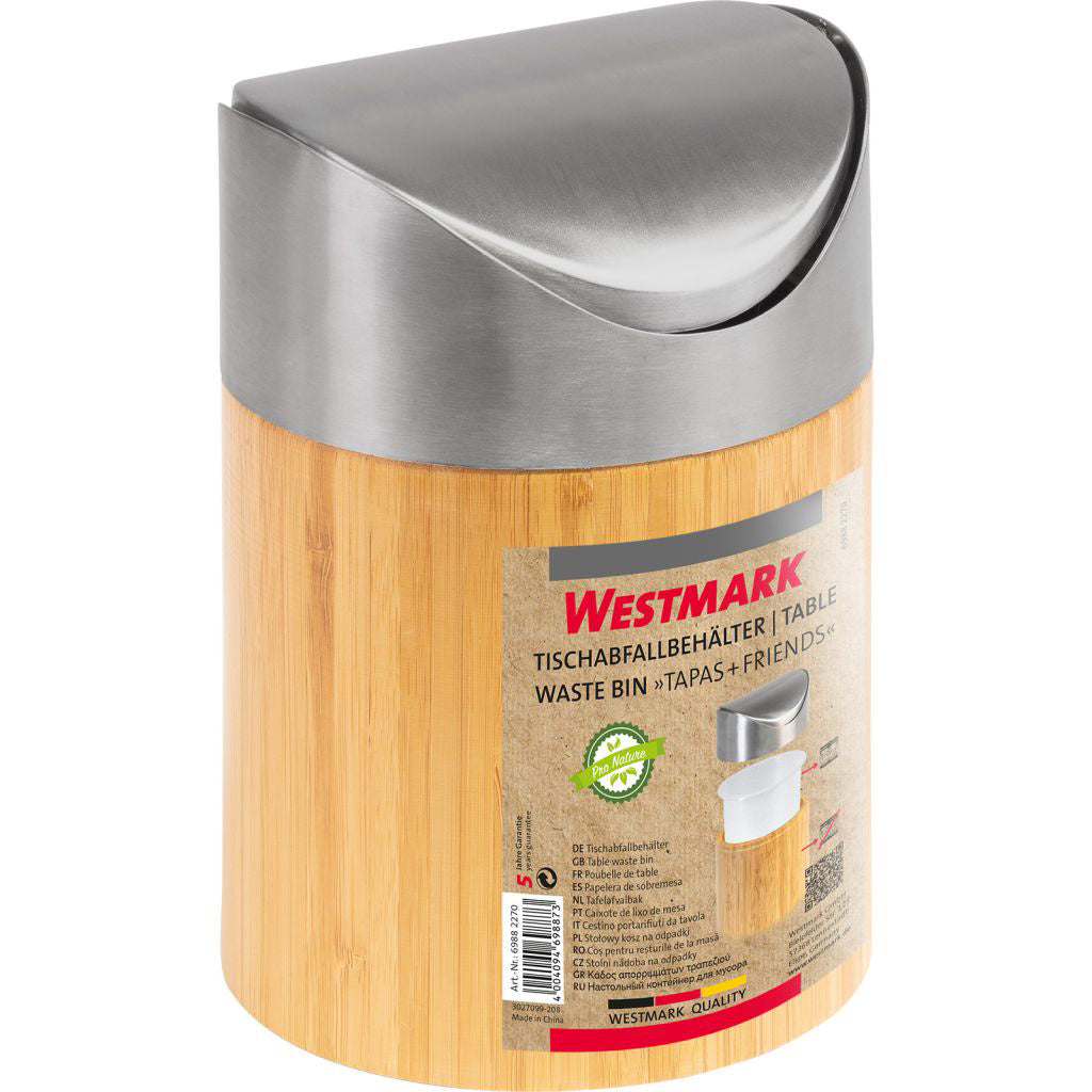 Papelera Para Mesa De Madera