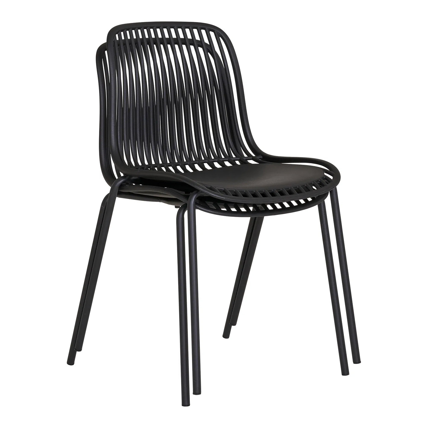 Silla De Comedor (Negra) Estructura De Metal
