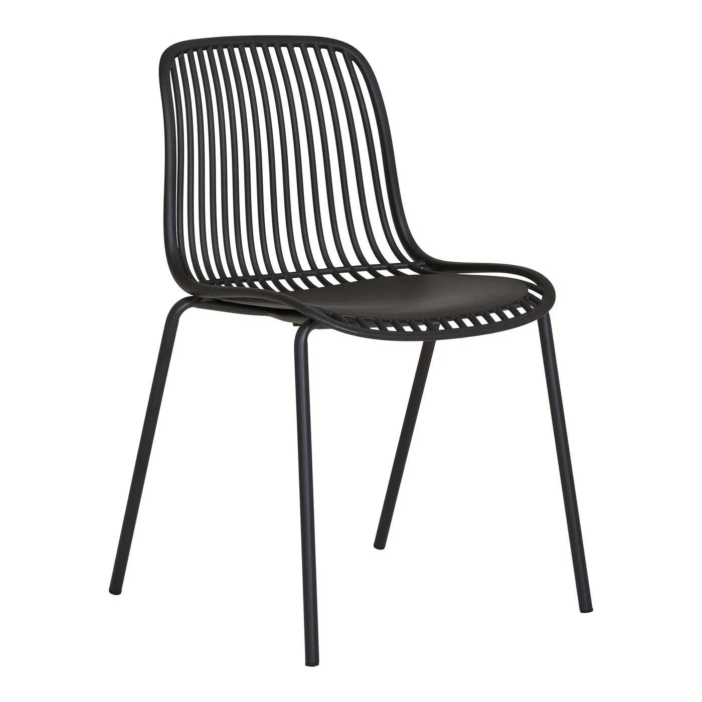 Silla De Comedor (Negra) Estructura De Metal