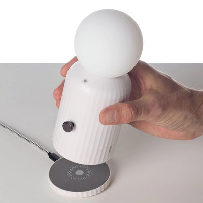Lámpara Portátil (Blanco) De Plástico