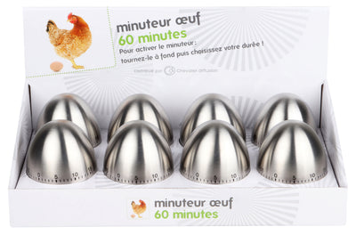 Timer De Cocina Modelo Huevo De Acero