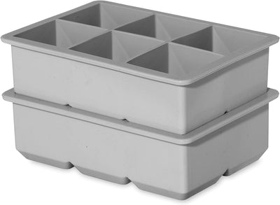 Set de 2 Moldes Para Cubos De Hielo (Gris) De Silicona