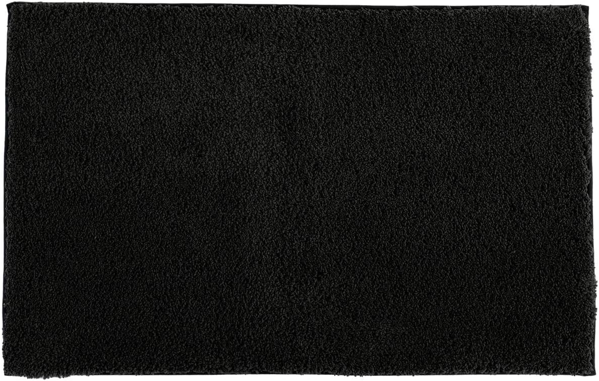 Piso De Baño Rectangular (Negro) De Poliéster