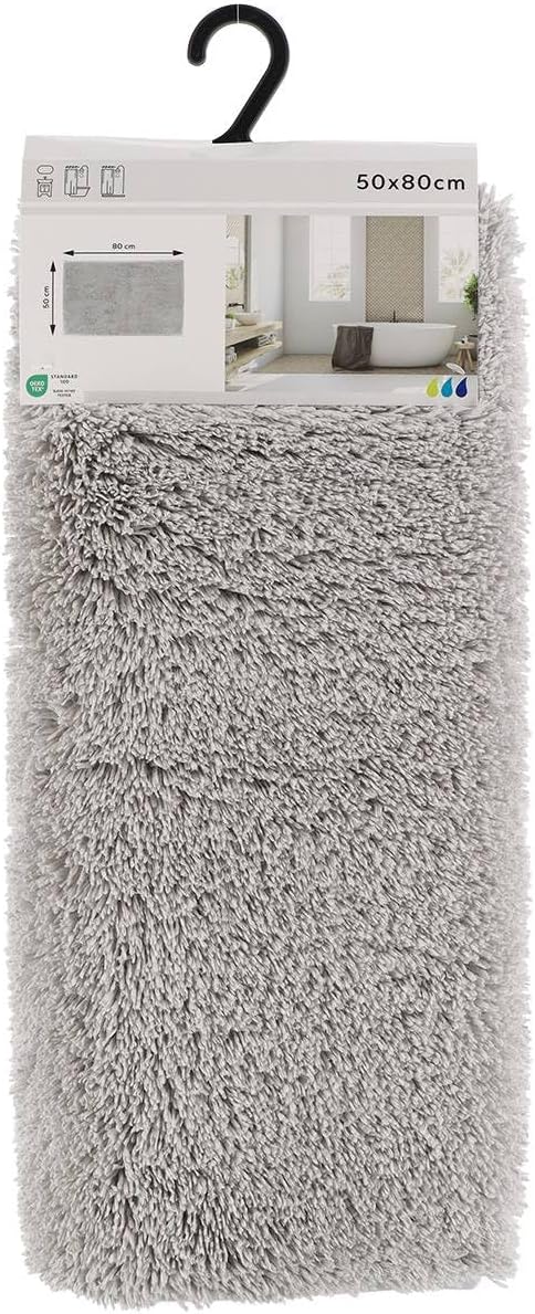 Piso De Baño Rectangular (Gris) De Poliéster