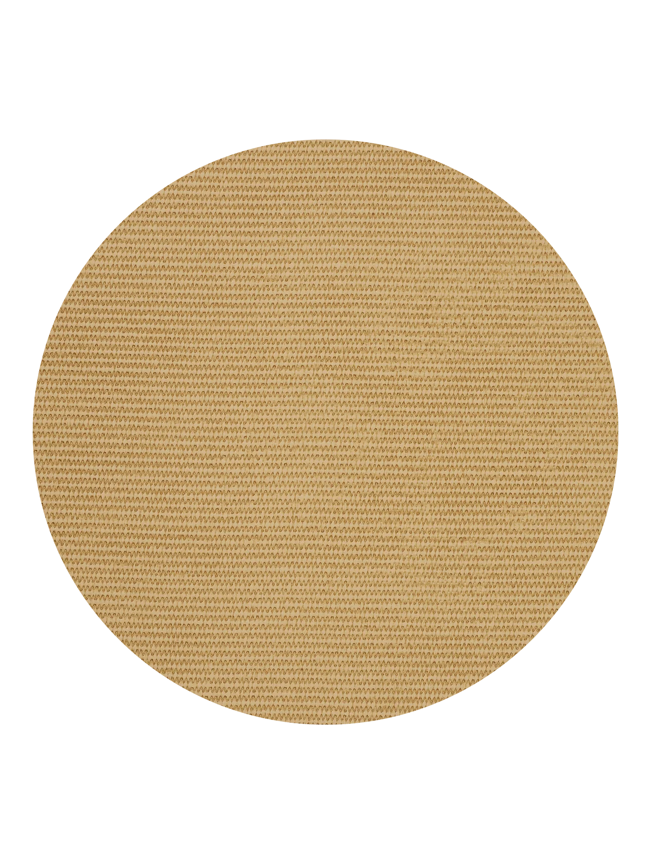 Individual Redondo (Beige) Para Mesa De Sisal Óptico /Pvc