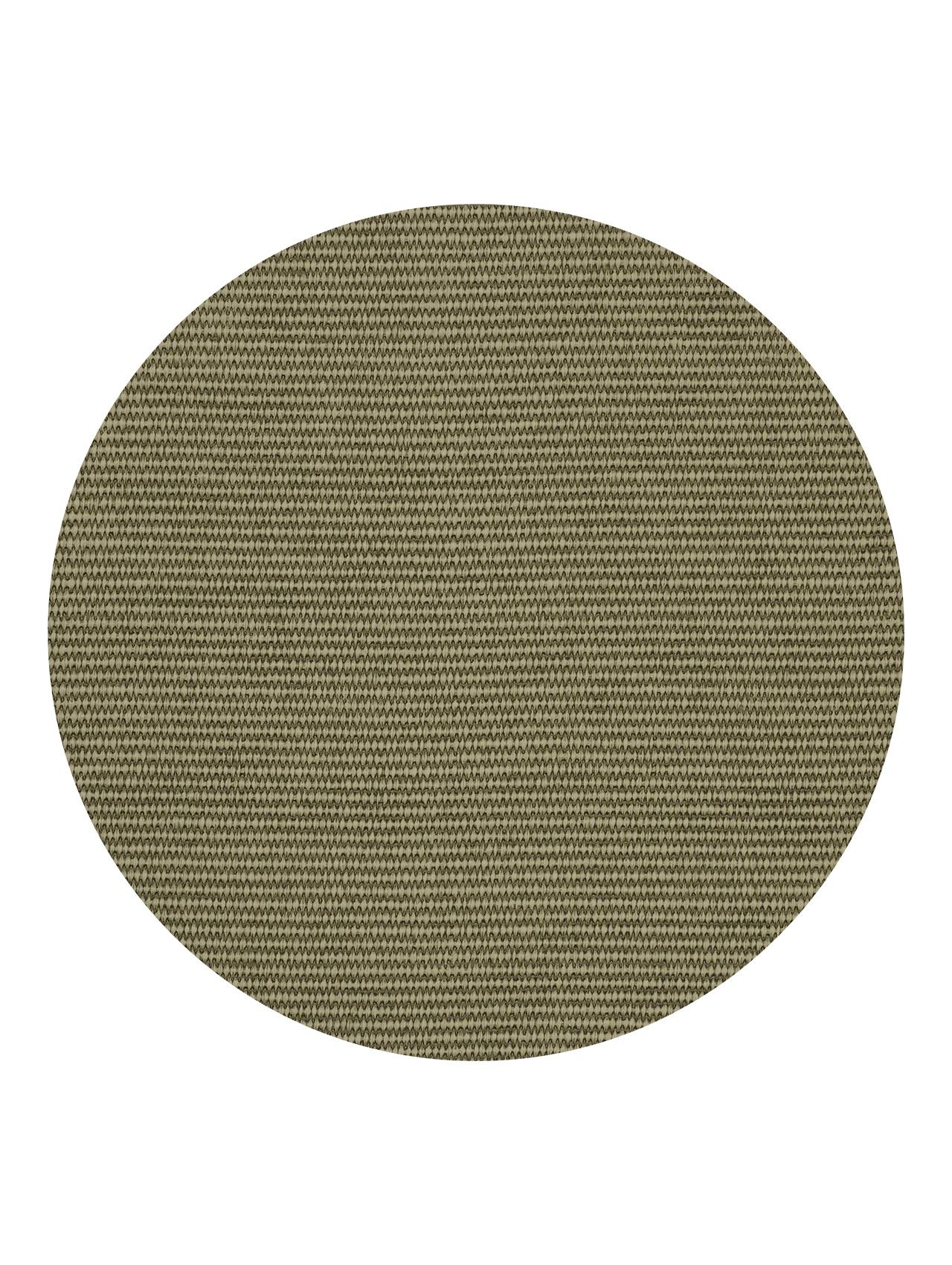 Individual Redondo (Oliva) Para Mesa De Sisal Óptico /Pvc
