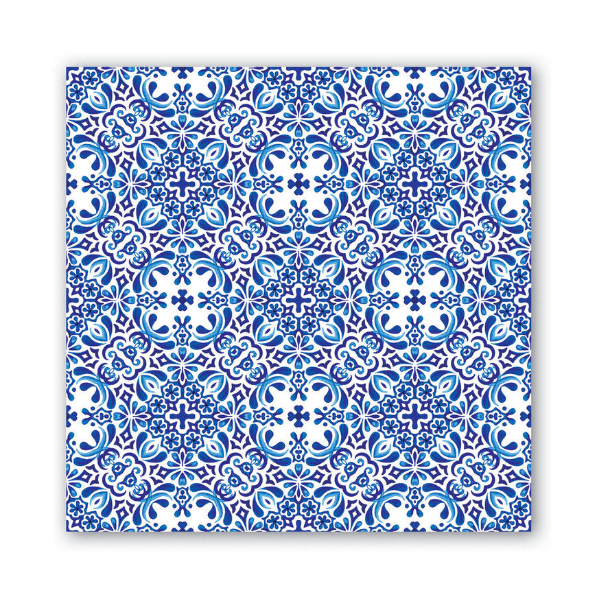 Set De 20 Servilletas (Indigo Seas) De Papel