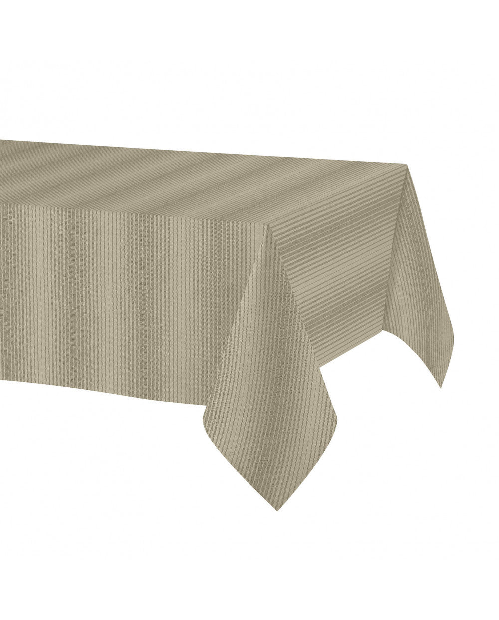 Mantel Para Mesa (Beige) Diseño Líneas 150X250 Cm De Algodón