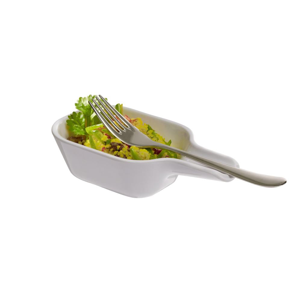 Bowl Con Asa (Blanco) De Melamina