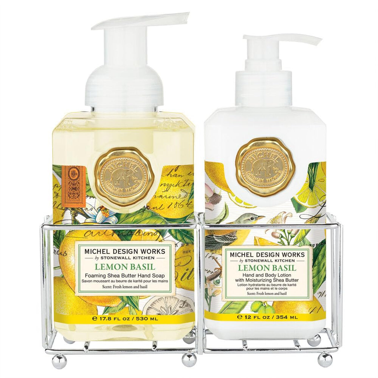 Set De Jabón + Crema Para Manos Y Cuerpo "Lemon Basil"