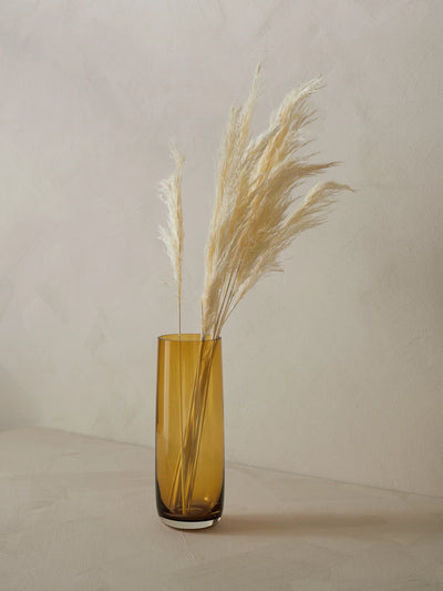 Florero Mediano (Ámbar) De Vidrio