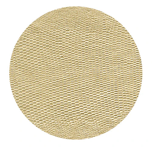 Set De 8 Posavasos Redondos (Beige) De Cuerina