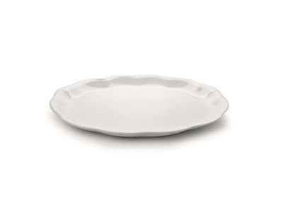 Bandeja Oval (Blanca) De Porcelana