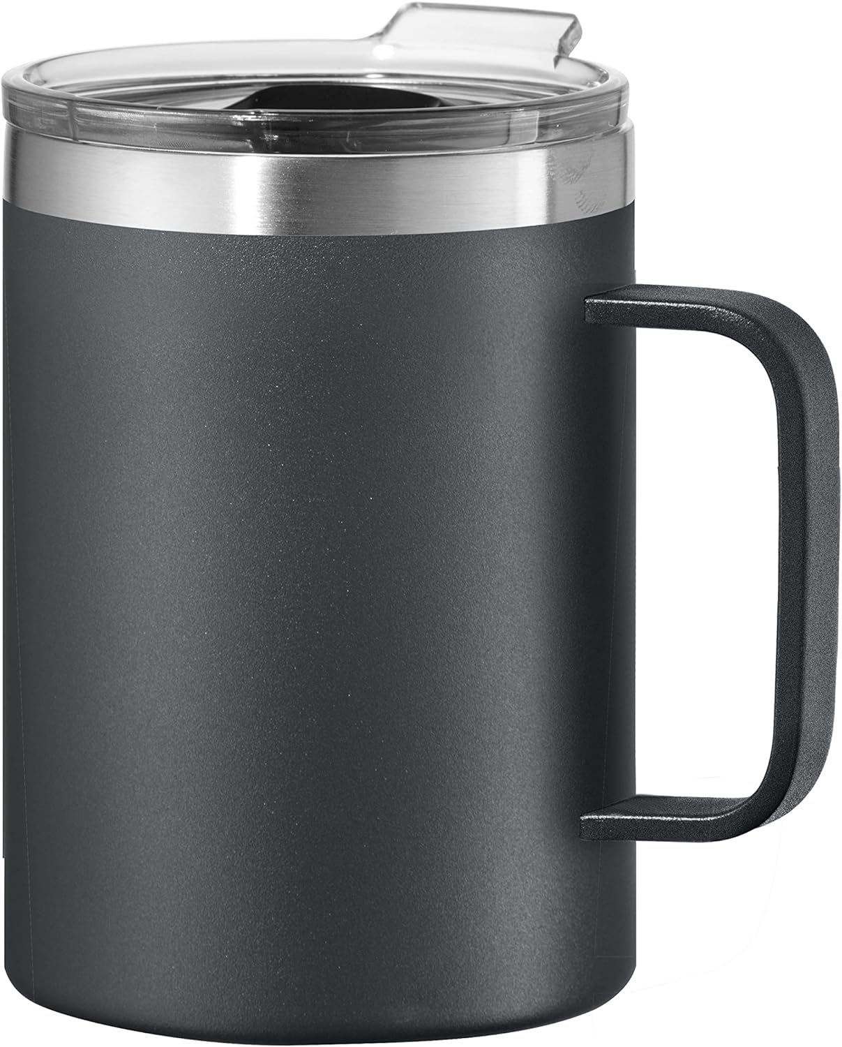 Mug Insulado Con Asas (Negro) De Metal