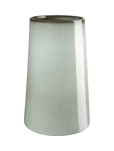 Florero Cónico (Gris) Brillante Mediano De Cerámica