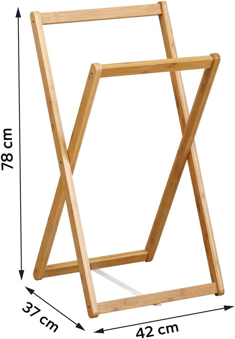 Toallero Plegabe (Color Natural) De Madera