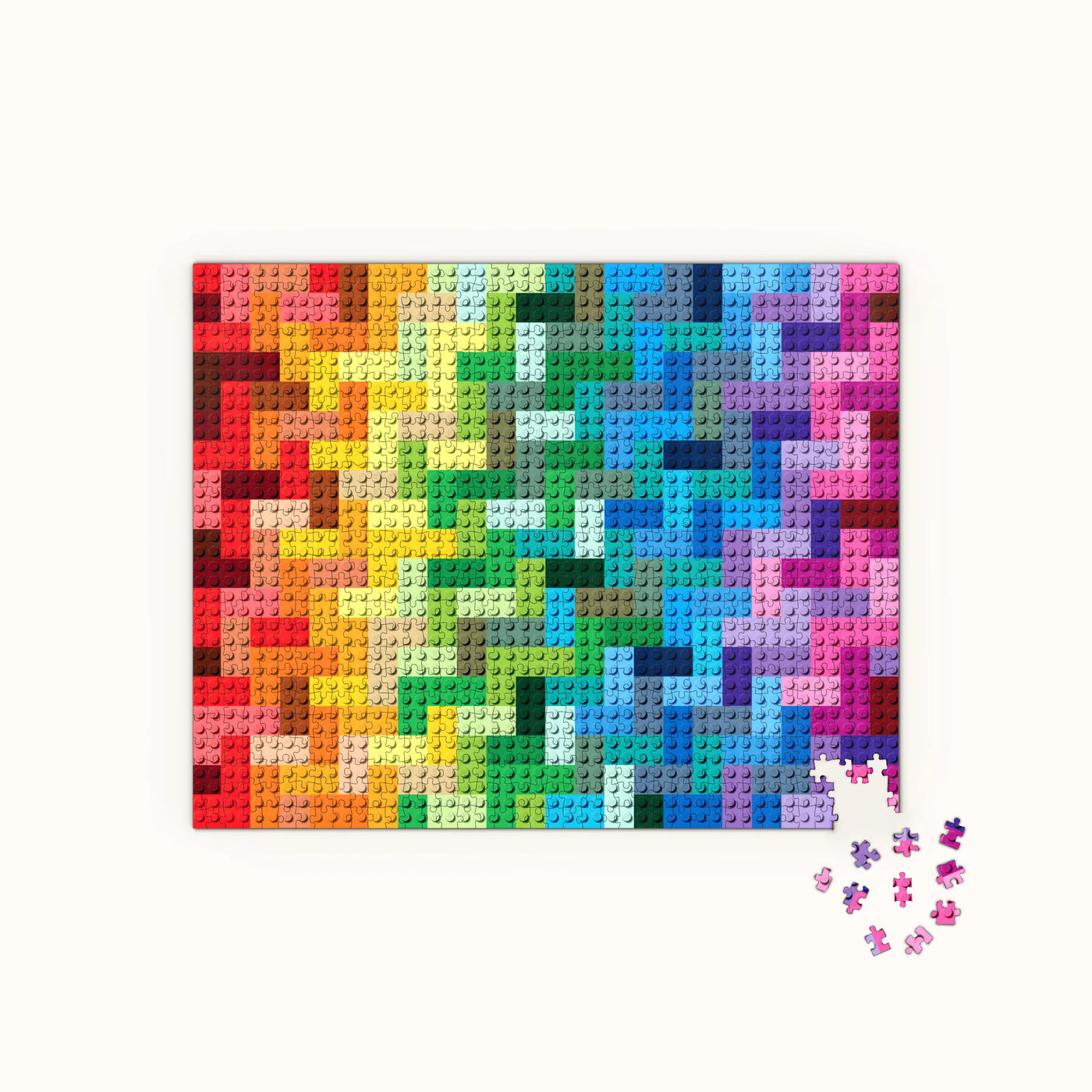 Rompecabezas 1,000 Piezas (Diseño Lego) De Cartón