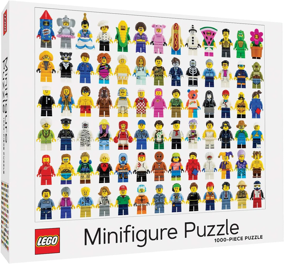 Rompecabezas 1,000 Piezas (Diseño Figuras Lego) De Cartón