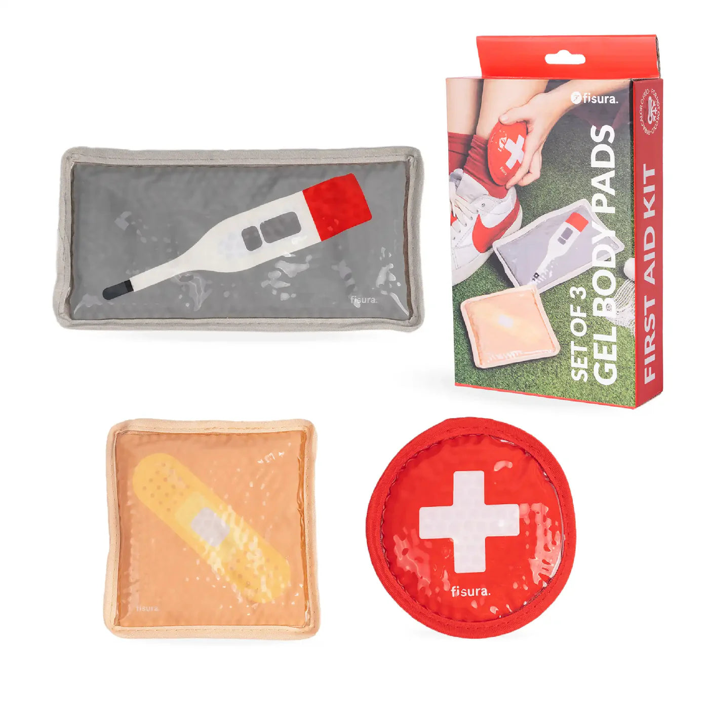 Set De 3 Compresas Frias Para Golpes De Plástico