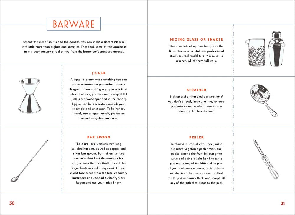 Libro, The Negroni - A Love Affair With A Classic Cocktail De Papel