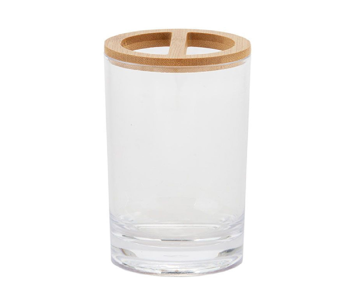 Vaso Porta Cepillos (Transparente) De Plástico