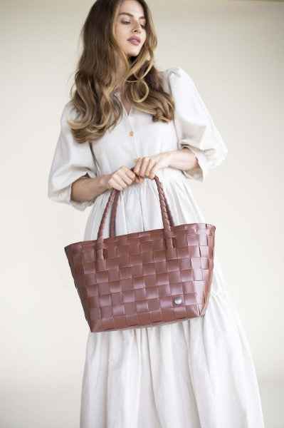 Bolso (Marron) Shopper Con Asas De Pvc