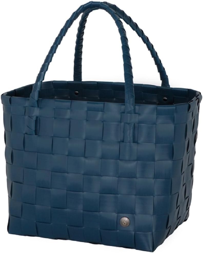 Bolso Con Asas (Azul) De Pvc