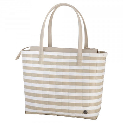 Bolso (Beige/Perla) Con Asas De Pvc