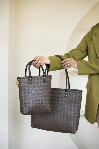 Bolso De Mano (Marrón) De Pvc